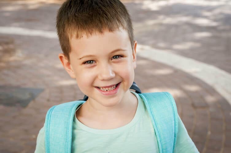 common childhood boy smiling